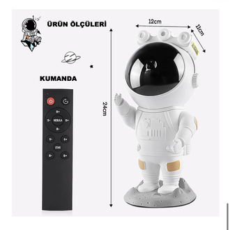 Gece Lambası Astronot Projektör