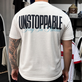 Barch Fashion “Unstoppable” T-Shirt (Beyaz)