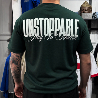 Barch Fashion “Unstoppable” T-Shirt (Koyu Yeşil)