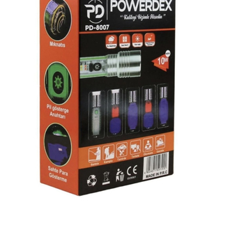 Powerdex Pd-8007 10w 1000 Lümen Çakarlı El Feneri 