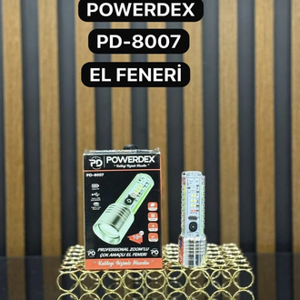 Powerdex Pd-8007 10w 1000 Lümen Çakarlı El Feneri 