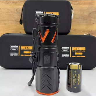 Wison Ws-615 3000 Lümen 30 W Profesyonel Zoomlu Avcı El Feneri