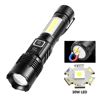 Wison Ws-4848 15W 1500 Lümen Dijital Göstergeli Mıknatıslı El Feneri