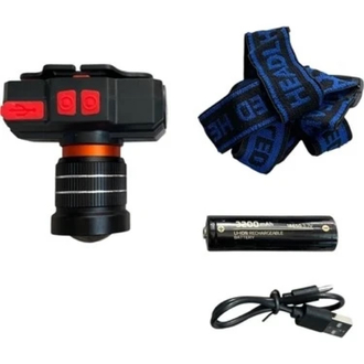 Wison Ws-2035 1500 Lümen 15W Teleskobik Zoomlu Şarjlı Kafa Lambası