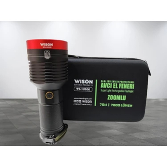 Wison Ws-10500 7000 Lümen 70 W Profesyonel Avcı El Feneri Zoomlu