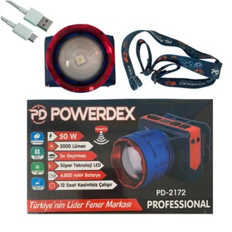 Powerdex PD-2172 3000 Lümen 50 Wat Kafa Feneri