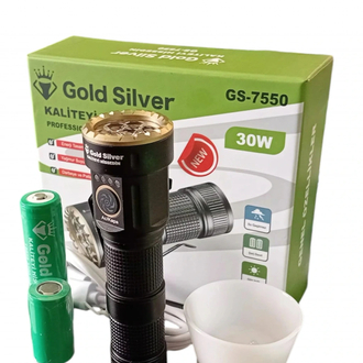 Gold Silver Gs-7550 30W Mini Fonksiyonel El Feneri