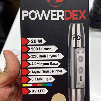 Powerdex Pd-9007 500 Lümen Ultraviyole LED Şarjlı Fener