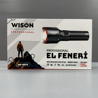 Wison Ws-5575 Şarjlı Profesyonel El Feneri