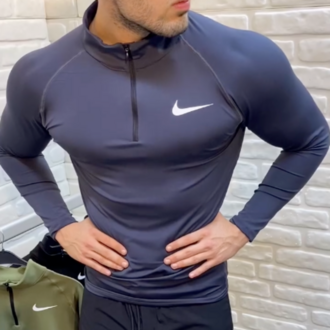 Yarım Fermuarlı Nike Compression Body