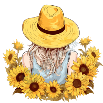 SUNFLOWER GIRL 24 CM