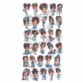 MAVİLİ CUTE GIRL SET 1,5 METRE
