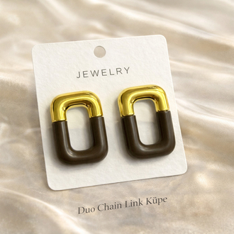 Duo Chain Link Küpe