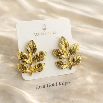 Leaf Gold Küpe