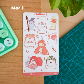 Miims Sticker Sayfası
