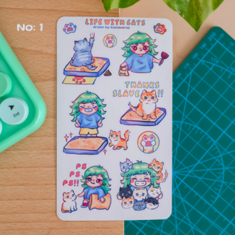 Cat Life Sticker Sayfaları