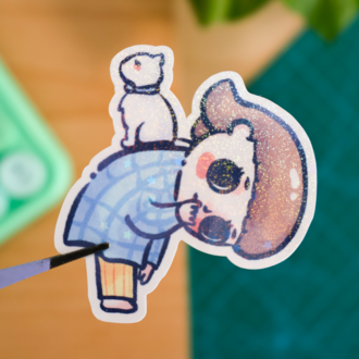 Nyota Snowfall Bliss Hologram Sticker