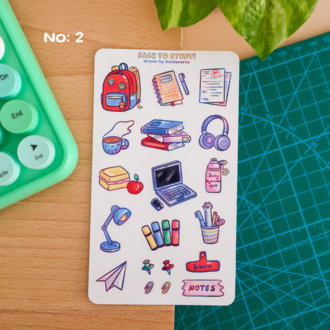 Back To School Sticker Sayfaları