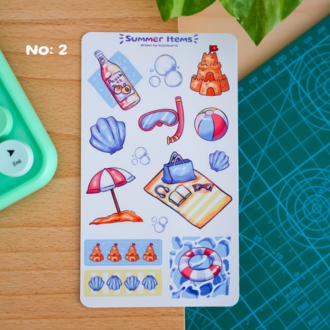 Summer Vibe Sticker Sayfaları