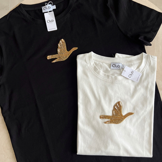 Gold Kuşlu B Tshirt