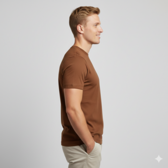 Premium Heavy Tarçın Erkek Basic Tişört