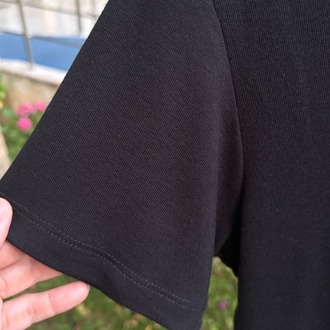 Premium Relax Fit V Yaka Tişört Siyah