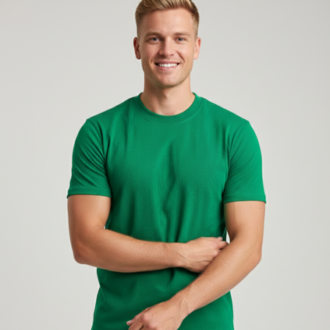 Premium Heavy Unisex Benetton Yeşili Basic Tişört