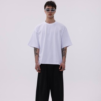 Premium Heavy Unisex Beyaz Oversize Tişört