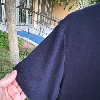 Premium Relax Fit V YakaTişört Lacivert