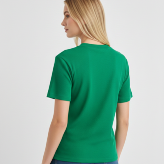 Premium Heavy Unisex Benetton Yeşili Basic Tişört