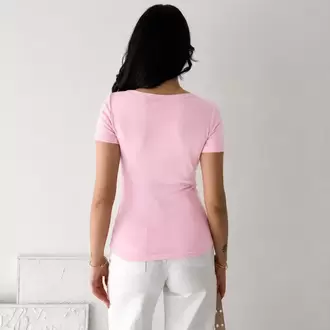Premium Fit Pembe Prenses Yaka Body