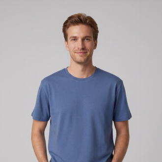 Premium Touch Lacivert Basic Tişört