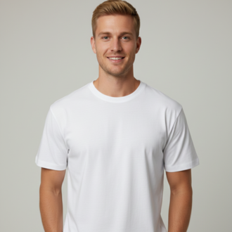 Premium Heavy Unisex Opak/ Kar Beyaz Basic Tişört