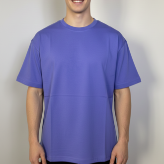 Premium Touch Unisex Mor Basic Tişört