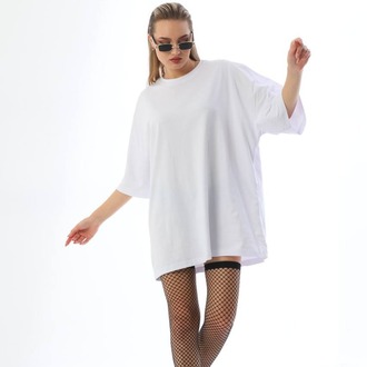 Premium Heavy Unisex Beyaz Oversize Tişört