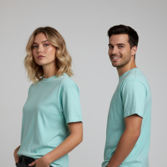 Premium Heavy Unisex Mint Basic Tişört