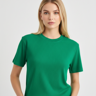 Premium Heavy Unisex Benetton Yeşili Basic Tişört