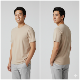 Premium Touch Unisex Taş Basic Tişört