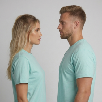 Premium Heavy Unisex Mint Basic Tişört