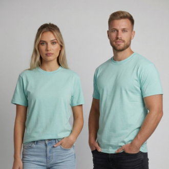 Premium Heavy Unisex Mint Basic Tişört