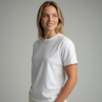 Premium Heavy Unisex Opak/ Kar Beyaz Basic Tişört