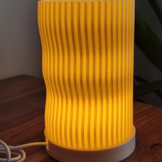 Modern Dalga Desenli LED Gece Lambası