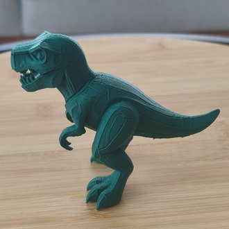 El Yapımı Mini T-Rex Dinozor Figürü 3D Baskı - Çocuk ve Yetişkin Hediyesi