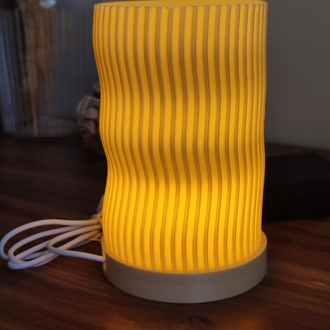Modern Dalga Desenli LED Gece Lambası