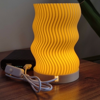 Modern Dalga Desenli LED Gece Lambası