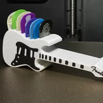 Elektro Gitar Tasarımlı Pena Tutucu – Masaüstü Pena Organizeri