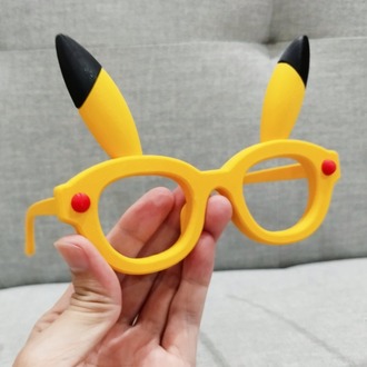 Pikachu Temalı Parti Gözlüğü | Eğlenceli Karakter Çerçevesi