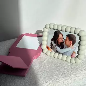 Baloncuk Tasarımlı Dekoratif Fotoğraf Çerçevesi – Masaüstü Resim Çerçevesi