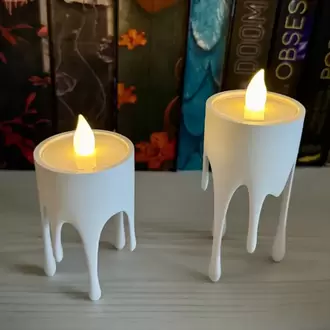 Damla Formlu Minimalist İkili Mumluk Seti | Modern Dekorasyon