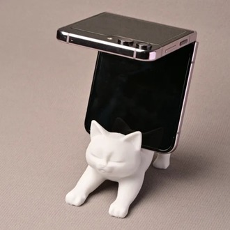 Kedi Tasarımlı Telefon Standı | Masa Üstü Sevimli Telefon Tutucu
